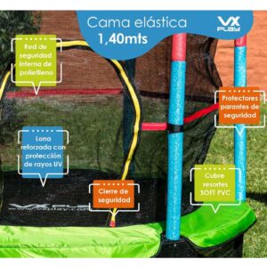 Cama elastica con red de seguridad VX Play 305cm - Imagen 13