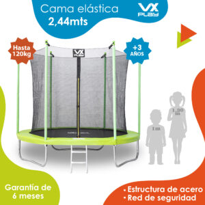 Cama elastica con red de seguridad VX Play 244cm - Imagen 14
