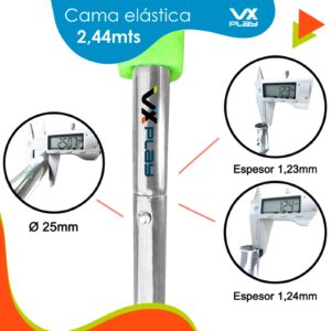 Cama elastica con red de seguridad VX Play 305cm - Imagen 7