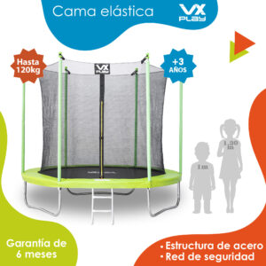 Cama elastica 210 cm VX Play con red de seguridad - Imagen 3