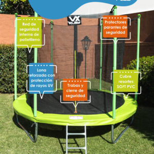 Cama elastica con red de seguridad VX Play 305cm - Imagen 9