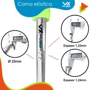 Cama elastica 210 cm VX Play con red de seguridad - Imagen 6