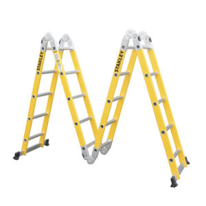 Escalera Fibra de Vidrio Stanley AYFL405 20 ESC Dieléctrica Articulada 4x5 - Imagen 5