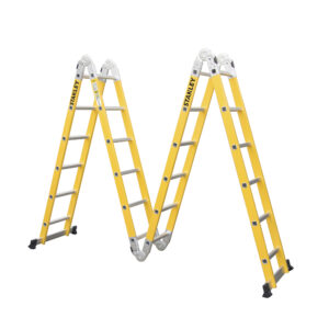 Escalera Fibra de Vidrio Stanley AYFL406 24 ESC Dieléctrica Articulada 4x6 - Imagen 4