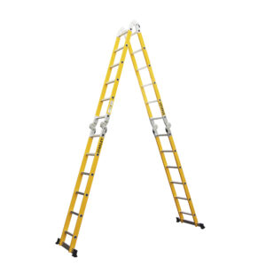 Escalera Fibra de Vidrio Stanley AYFL406 24 ESC Dieléctrica Articulada 4x6 - Imagen 3