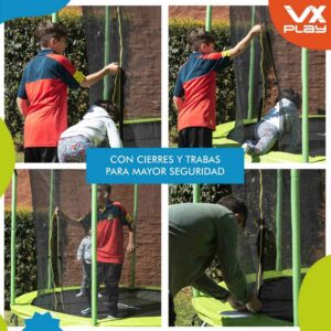 Cama elastica 180 cm VX Play con red de seguridad. - Imagen 5