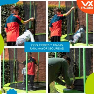Cama elastica 180 cm VX Play con red de seguridad. - Imagen 6