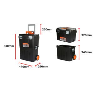 Carro caja de herramientas Plastico Bahco C/Ruedas 4750PTBW47 - Imagen 3