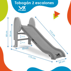 Tobogan Plegable 2 escalones VX Play NRA-220s Industria Nacional - Imagen 7