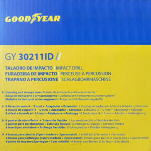 Taladro Percutor a bateria Goodyear GY30211ID - Imagen 8