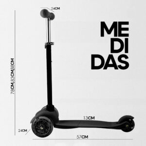 Monopatin Scooter M7 4 Ruedas Con Luces Desmontable - Imagen 13
