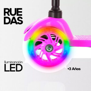 Monopatin Scooter M7 4 Ruedas Con Luces Desmontable - Imagen 5