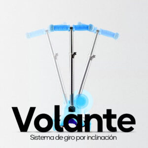 Monopatin M8 Scooter 3 Ruedas Con Luces Desmontable - Imagen 15