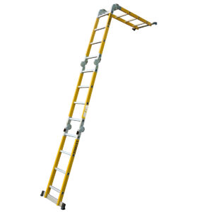 Escalera Fibra de Vidrio Stanley AYFL404 16 ESC Dieléctrica Articulada 4x4 - Imagen 5