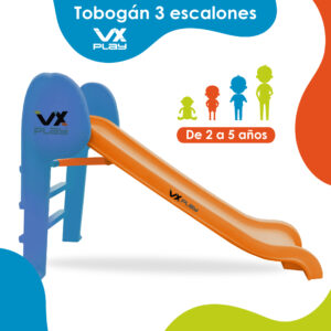 Tobogan Plegable 3 escalones para Pileta VX Play NRA-203-AGUA Industria Nacional - Imagen 4