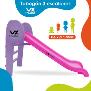 Tobogan Plegable 3 escalones para Pileta VX Play NRA-203-AGUA Industria Nacional - Imagen 9