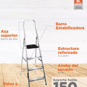 Escalera 4 escalones Black+Decker - Imagen 4