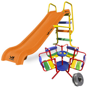 Combo Tobogan PVC 3 escalones + Calesita - Imagen 4