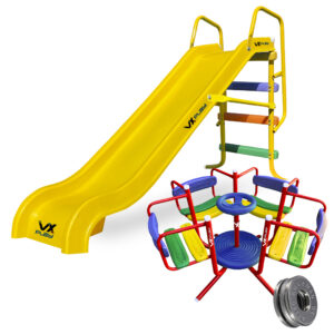 Combo Tobogan PVC 3 escalones + Calesita - Imagen 5
