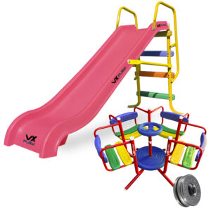 Combo Tobogan PVC 3 escalones + Calesita - Imagen 7