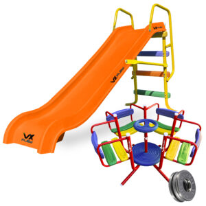 Combo Tobogan PVC 3 escalones + Calesita - Imagen 6