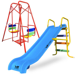 Combo Tobogan Infantil 3 Escalones + Hamaca Gemela Vxplay - Imagen 3