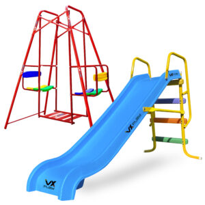 Combo Tobogan PVC 3 escalones + Hamaca Gemela 1,40 - Imagen 6
