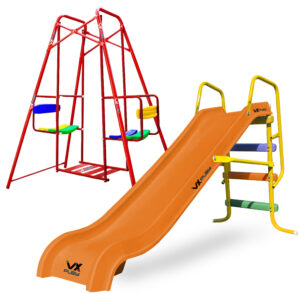 Combo Tobogan PVC 3 escalones + Hamaca Gemela 1,40 - Imagen 5