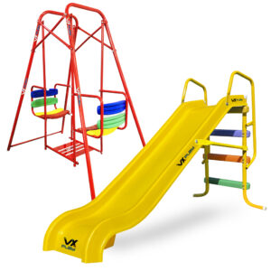 Combo Tobogan Infantil 3 Escalones + Hamaca Gemela Vxplay - Imagen 5