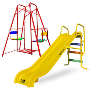 Combo Tobogan PVC 3 escalones + Hamaca Gemela 1,40 - Imagen 4