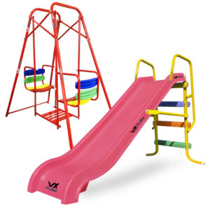 Combo Tobogan Infantil 3 Escalones + Hamaca Gemela Vxplay - Imagen 6