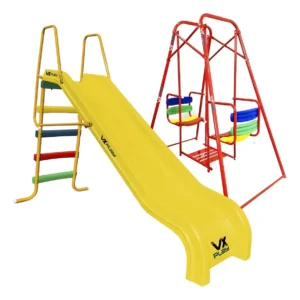 Combo Infantil Tobogan 4 Escalones Pvc + Hamaca Gemela - Imagen 6