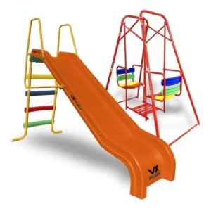 Combo Infantil Tobogan 4 Escalones Pvc + Hamaca Gemela - Imagen 5