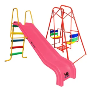 Combo Infantil Tobogan 4 Escalones Pvc + Hamaca Gemela - Imagen 4