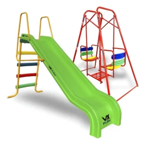 Combo Infantil Tobogan 4 Escalones Pvc + Hamaca Gemela - Imagen 3