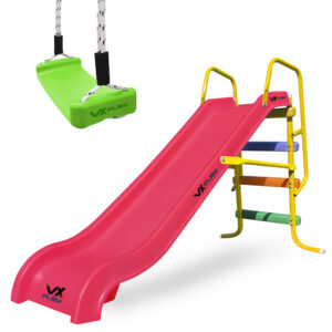 Combo Tobogan 3 Escalones + Hamaca Columpio Tabla Vxplay - Imagen 10