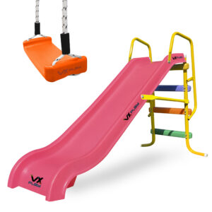 Combo Tobogan 3 Escalones + Hamaca Columpio Tabla Vxplay - Imagen 17