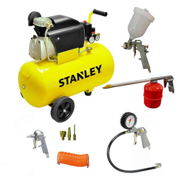 STANLEY_Compresor_50L_2HP_KIT_8_piezas