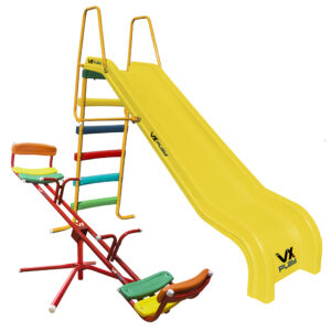 Combo Tobogan 5 Escalones Pvc + Sube Y Baja Giratorio - Imagen 8