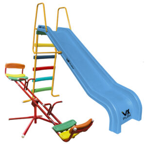 Combo Tobogan 5 Escalones Pvc + Sube Y Baja Giratorio - Imagen 7