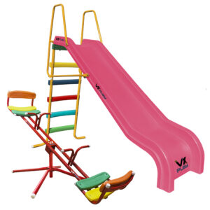 Combo Tobogan 5 Escalones Pvc + Sube Y Baja Giratorio - Imagen 4