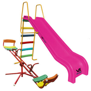 Combo Tobogan 5 Escalones Pvc + Sube Y Baja Giratorio - Imagen 3