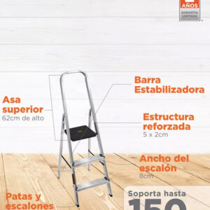 Escalera 3 escalones Black+Decker - Imagen 4