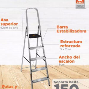 Escalera 5 escalones Black+Decker - Imagen 4