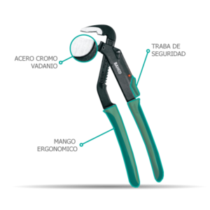 Pico Loro Bahco Pinza Ajustable Polygrip 8224 250 Mm - Imagen 5