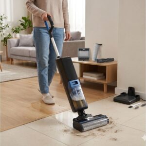 Aspiradora Trapeadora 3 En 1 Inalámbrica hot air Ecowell Lulu 220w - Imagen 4
