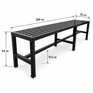 BANCO REFORZADO PARA EXTERIOR/INTERIOR 2 MTS - Imagen 5