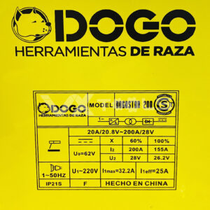 Soldadora Inverter Dogo Star 200 Moderna MMA - Imagen 2