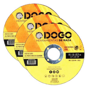 Disco De Corte x10 Dogo Amoladora 115 X 1,6 X 22,2 Mm Acero - Imagen 3