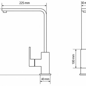 Monocomando para Cocina Brucke Modelo Akashi 300-C1A - Imagen 4